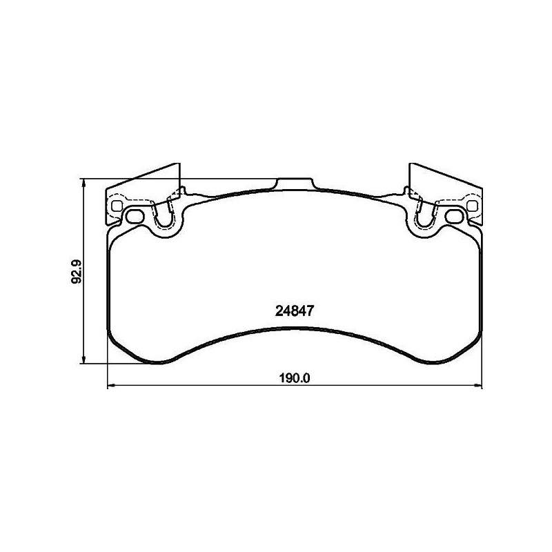 Pastiglie freno asse anteriore - HELLA BRAKE