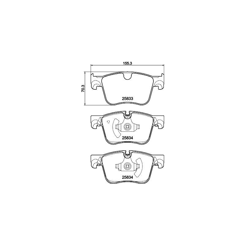 Pastiglie freno asse anteriore - HELLA BRAKE