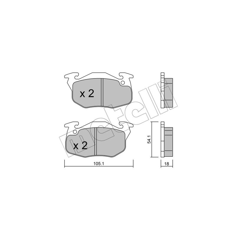 Pastiglie freno asse anteriore - METELLI