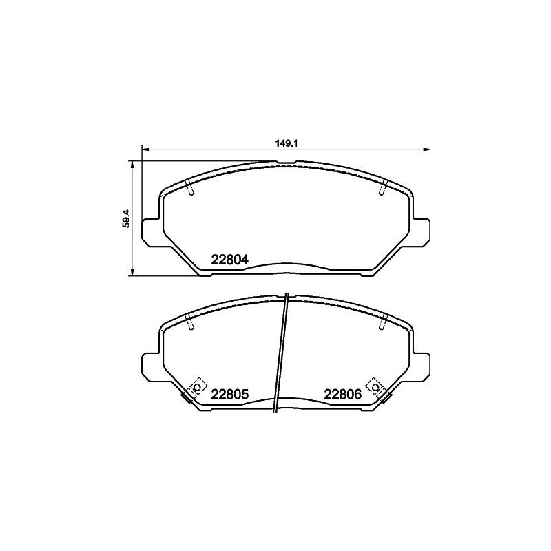Pastiglie freno asse anteriore - HELLA BRAKE
