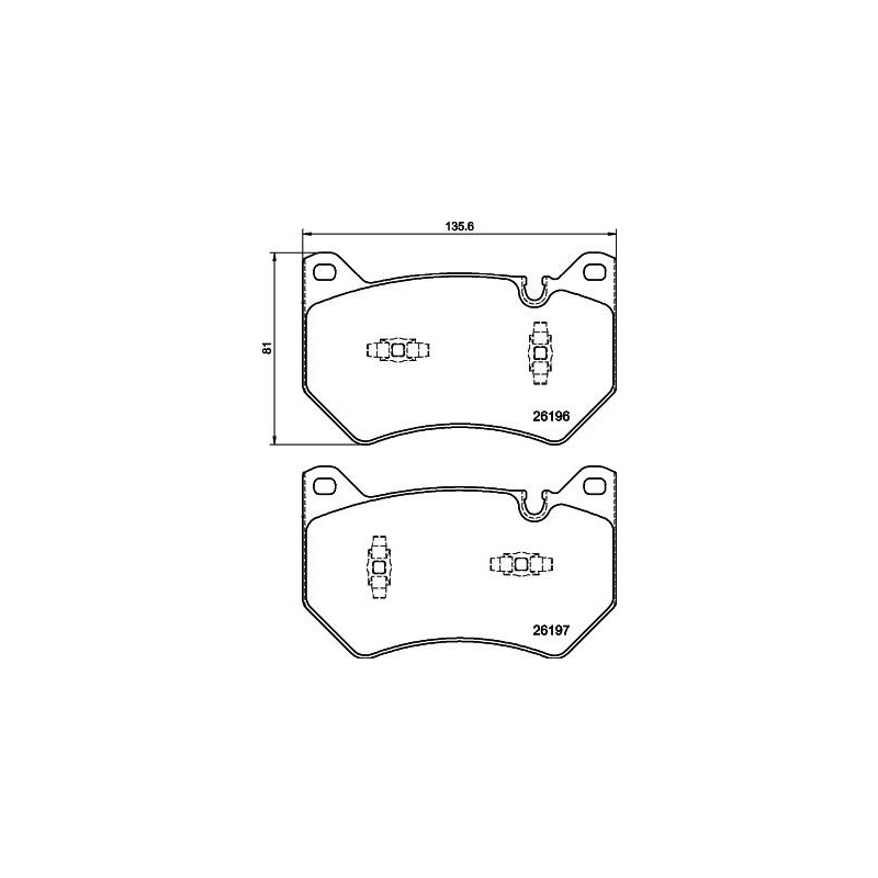 Pastiglie freno asse anteriore - HELLA BRAKE