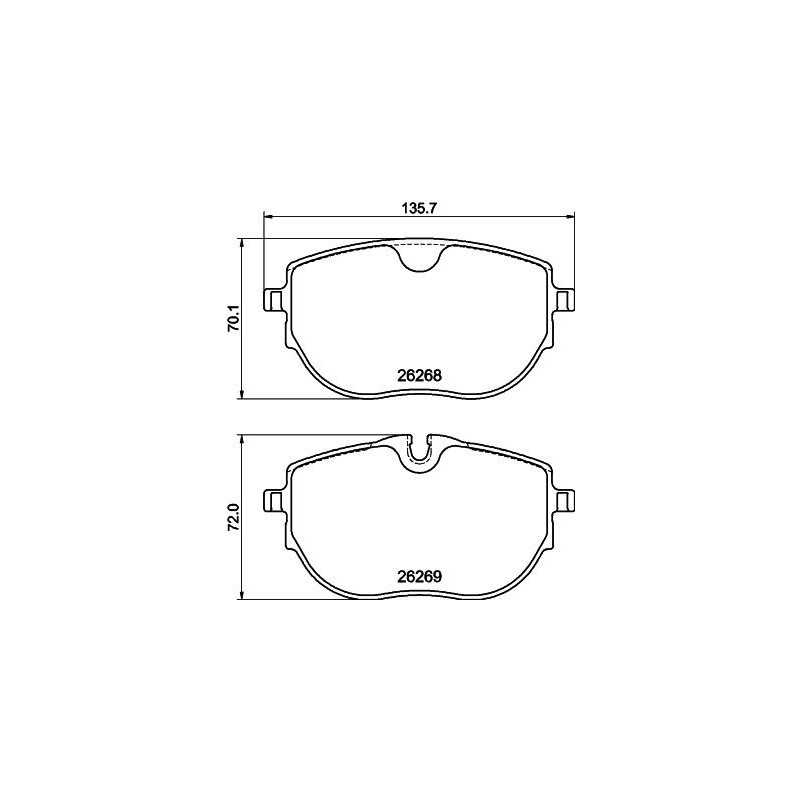 Pastiglie freno asse anteriore - HELLA BRAKE