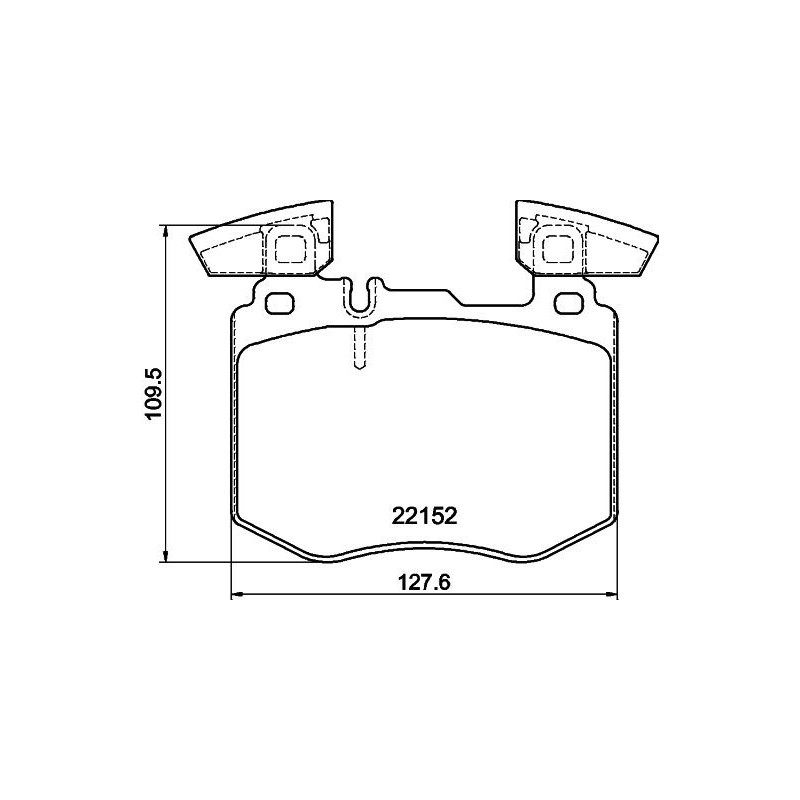 Pastiglie freno asse anteriore - HELLA BRAKE