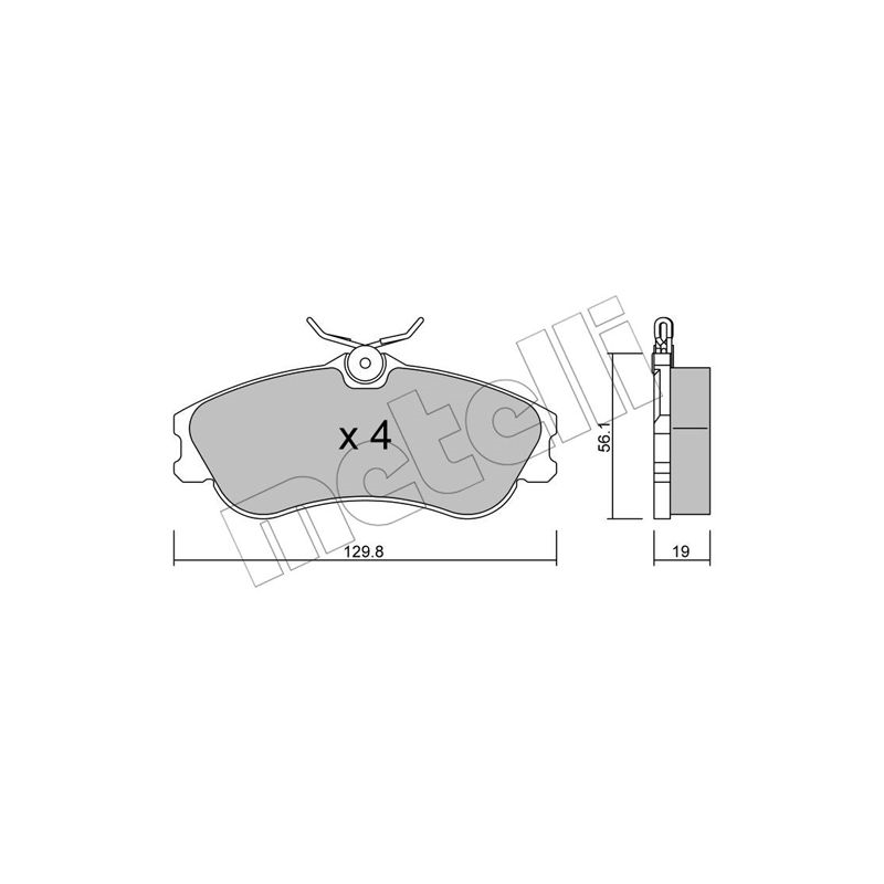Pastiglie freno asse anteriore - METELLI
