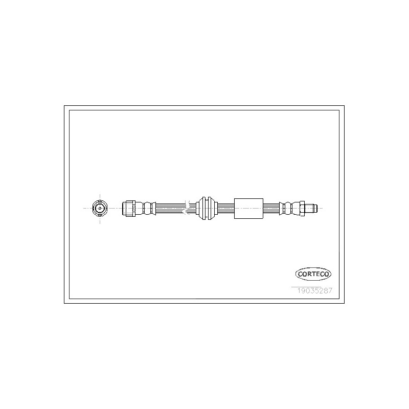 Flessibile freno asse anteriore - CORTECO