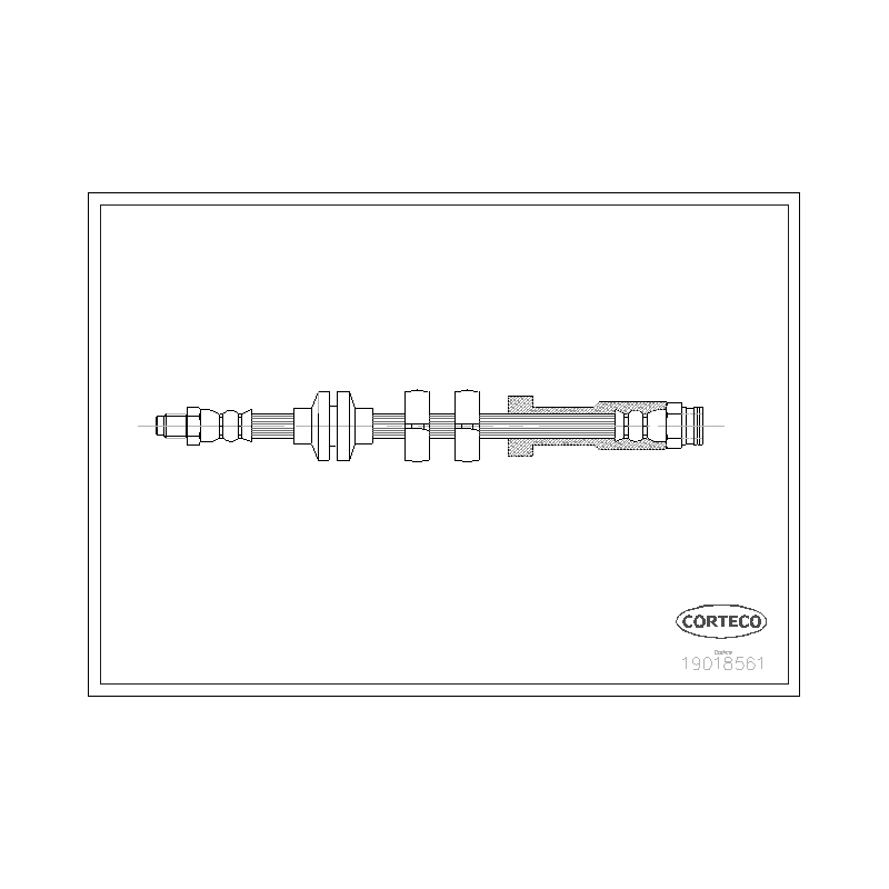 Flessibile freno asse anteriore - CORTECO