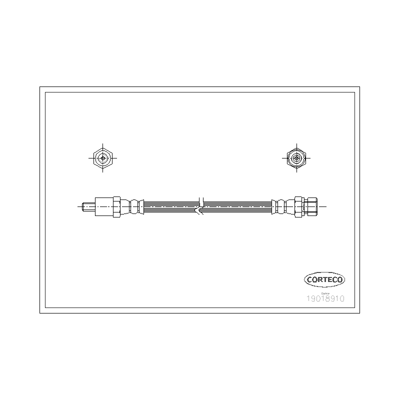 Flessibile freno asse anteriore - CORTECO