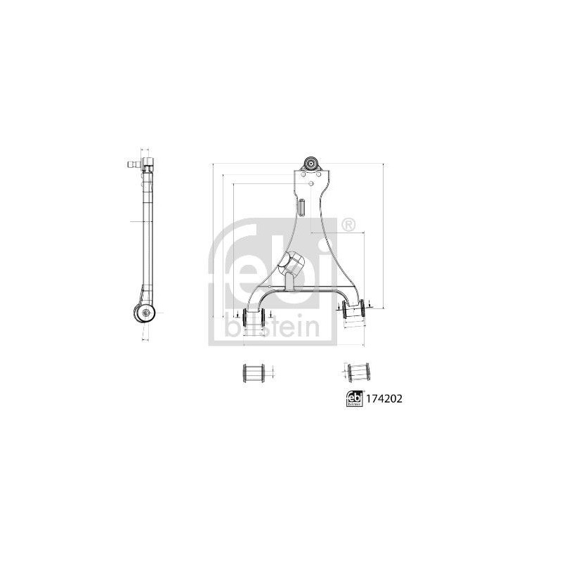 Braccio oscillante asse anteriore - FEBI