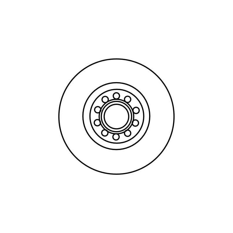 Disco freno asse anteriore - TRW