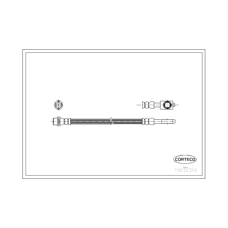Flessibile freno asse posteriore - CORTECO