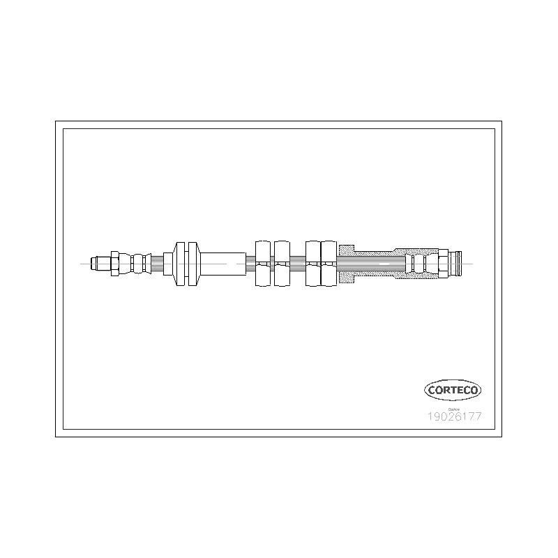 Flessibile freno asse anteriore - CORTECO