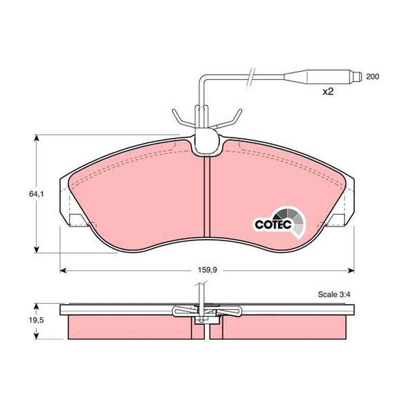 Pastiglie freno asse anteriore - TRW