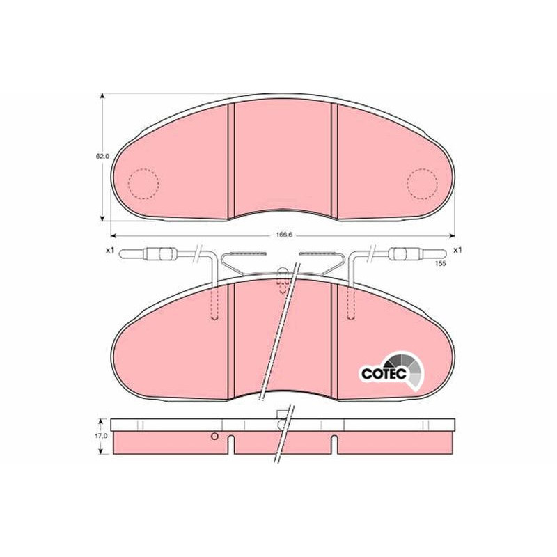 Pastiglie freno asse anteriore - TRW