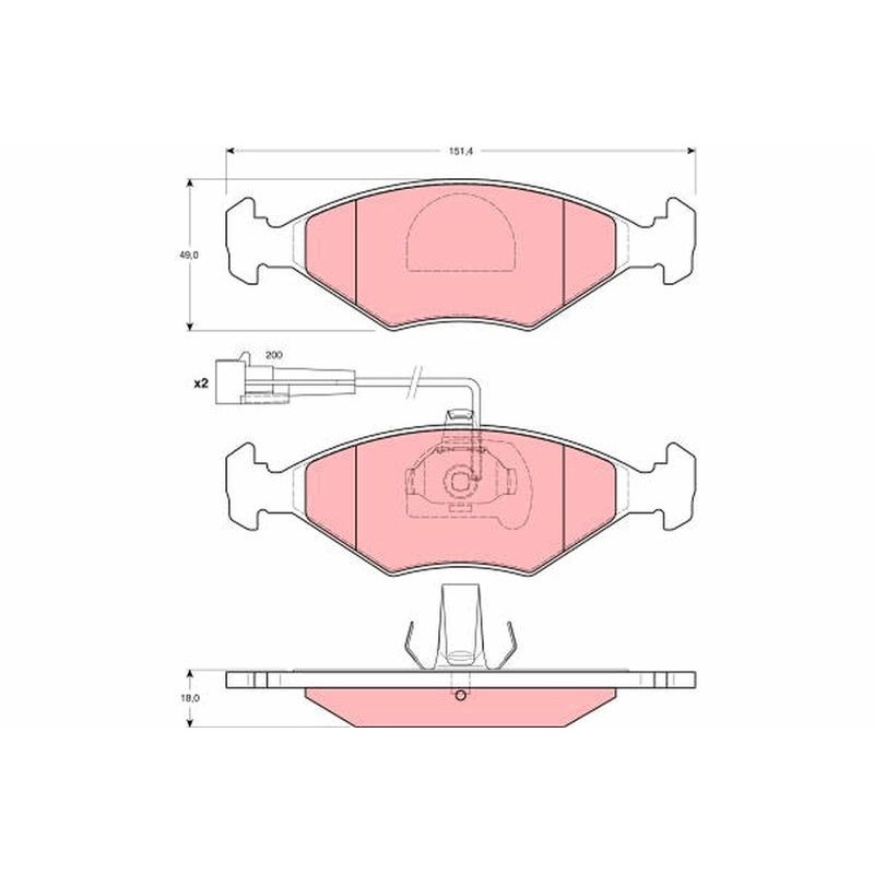 Pastiglie freno asse anteriore - TRW