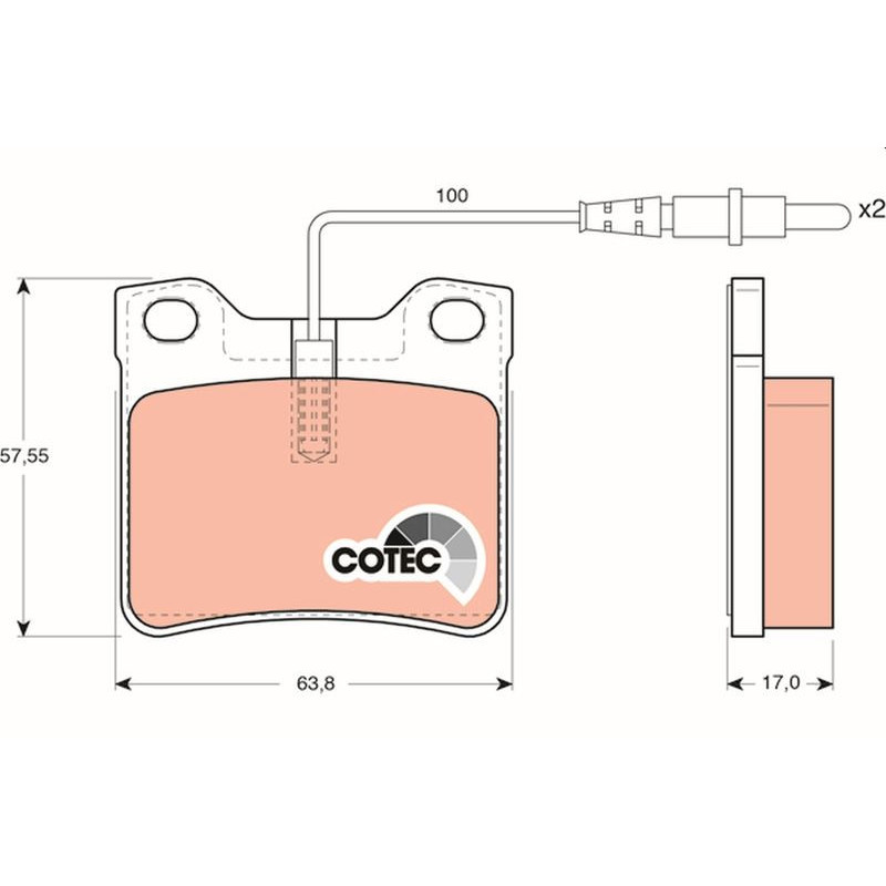 Pastiglie freno asse posteriore - TRW