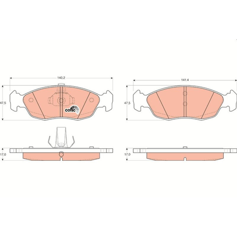 Pastiglie freno asse anteriore - TRW
