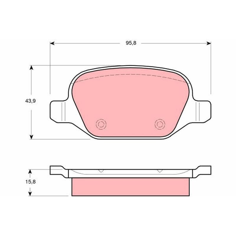 Pastiglie freno asse posteriore - TRW