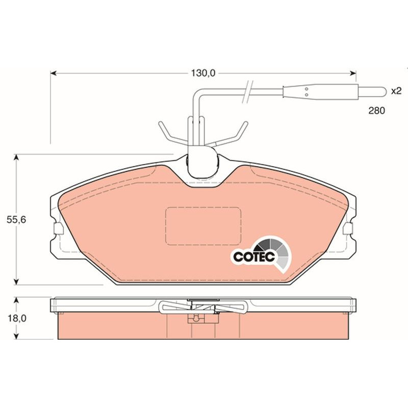 Pastiglie freno asse anteriore - TRW