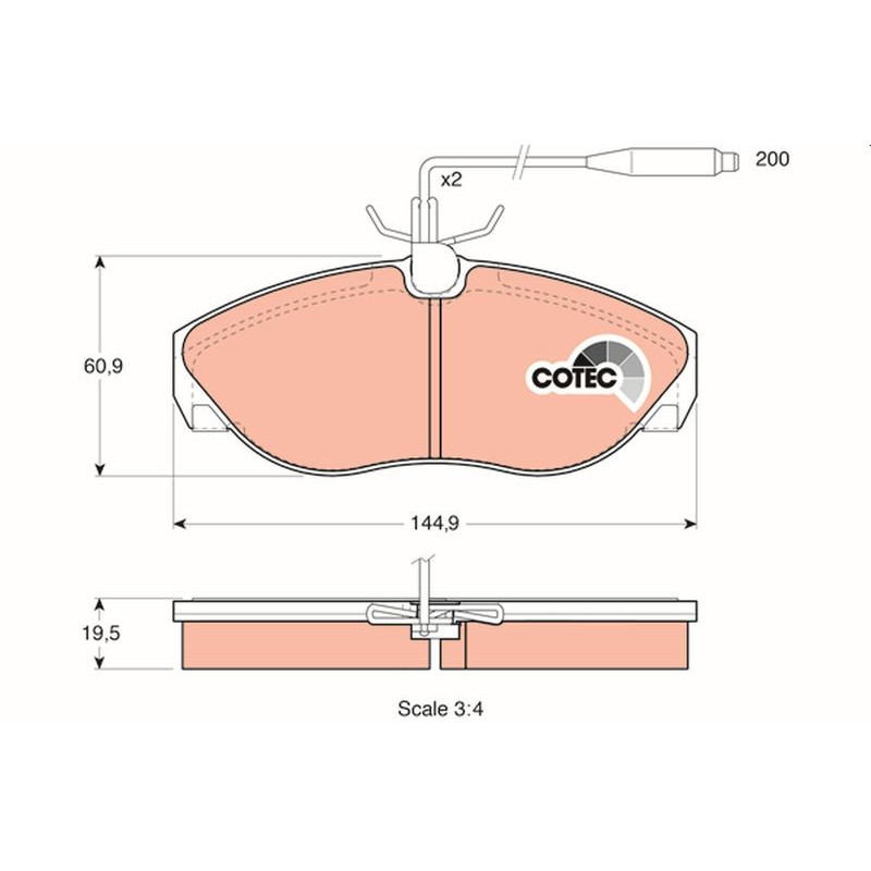 Pastiglie freno asse anteriore - TRW