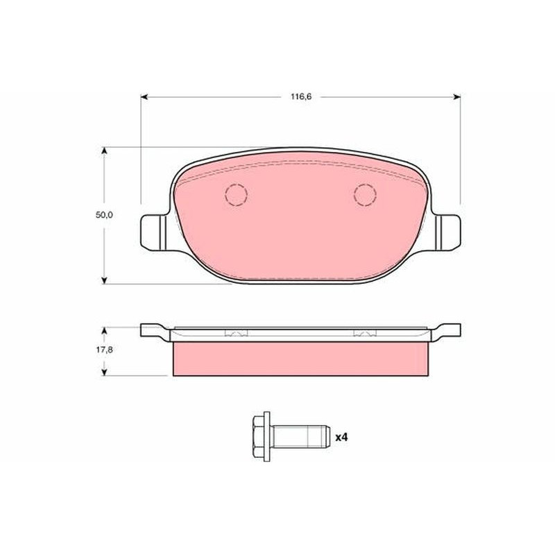 Pastiglie freno asse posteriore - TRW