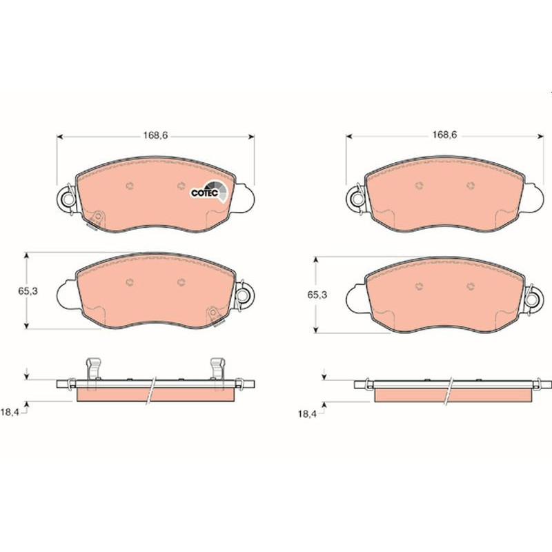 Pastiglie freno asse anteriore - TRW