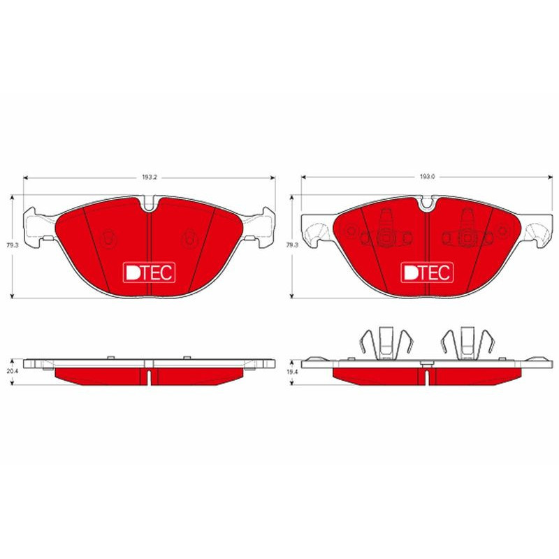 Pastiglie freno asse anteriore - TRW