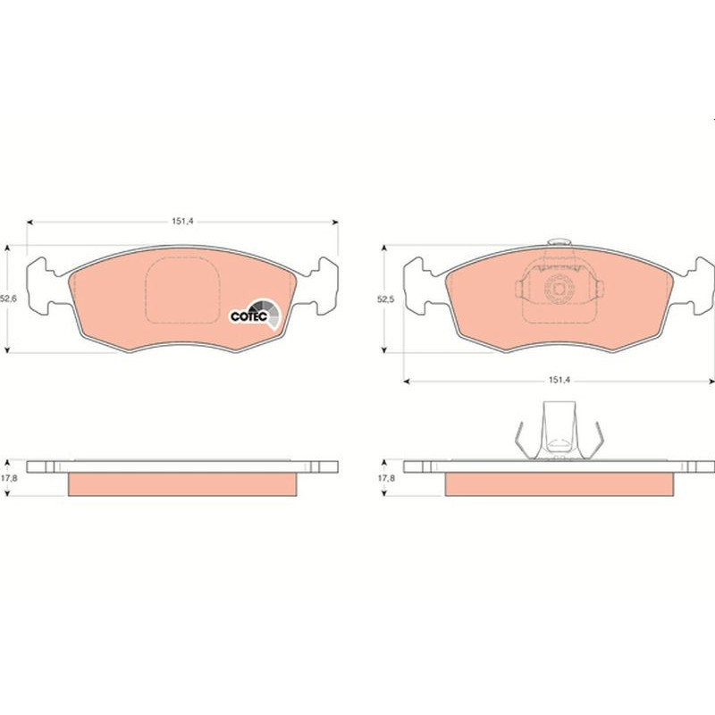 Pastiglie freno asse anteriore - TRW