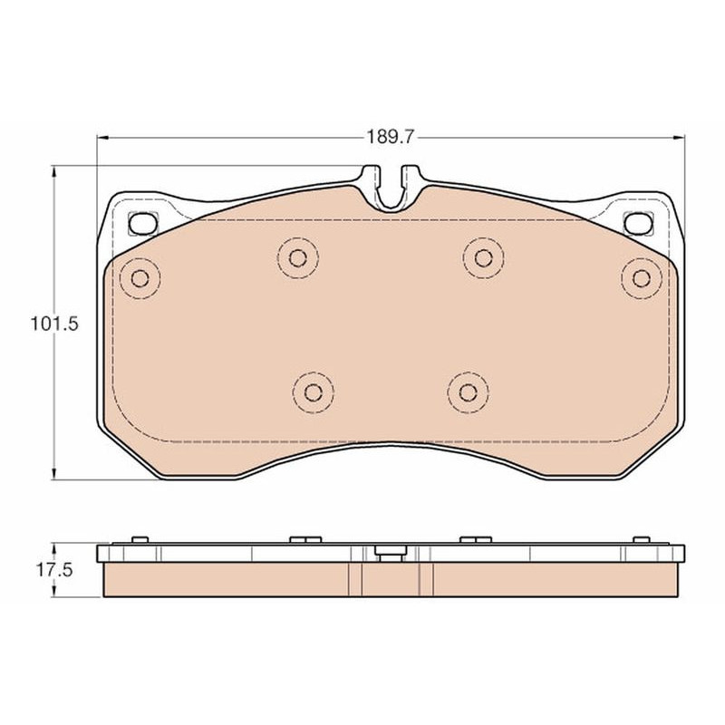 Pastiglie freno asse anteriore - TRW