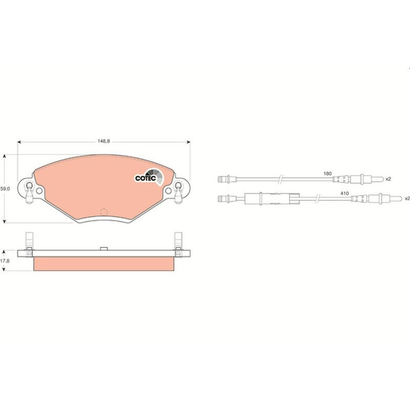 Pastiglie freno asse anteriore - TRW