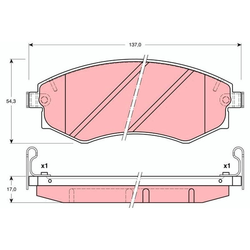 Pastiglie freno asse anteriore - TRW