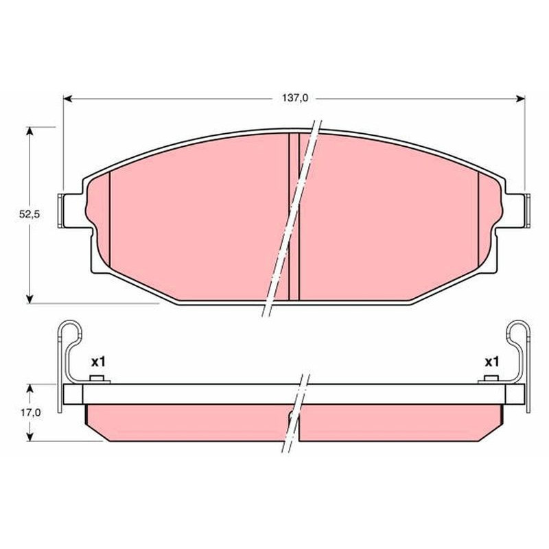 Pastiglie freno asse anteriore - TRW