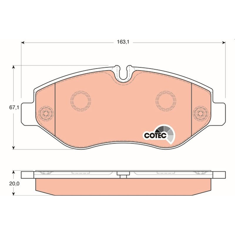 Pastiglie freno asse anteriore - TRW