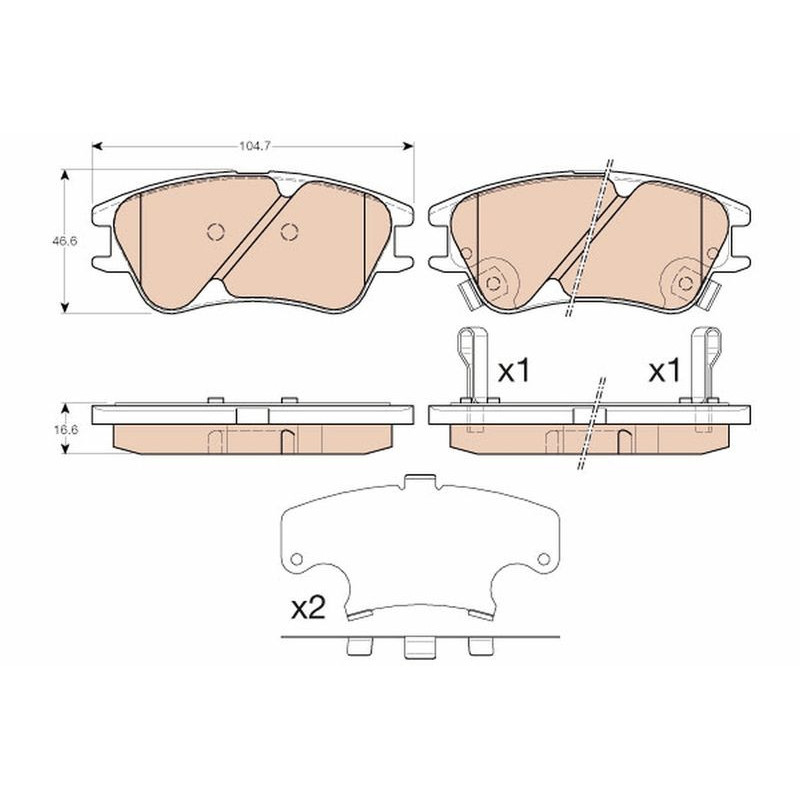 Pastiglie freno asse anteriore - TRW