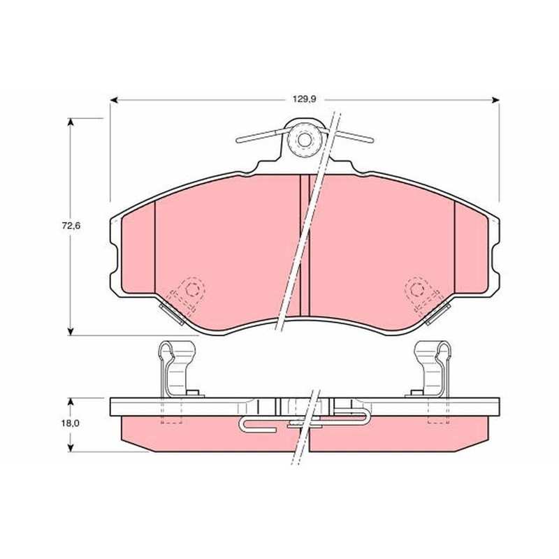 Pastiglie freno asse posteriore - TRW