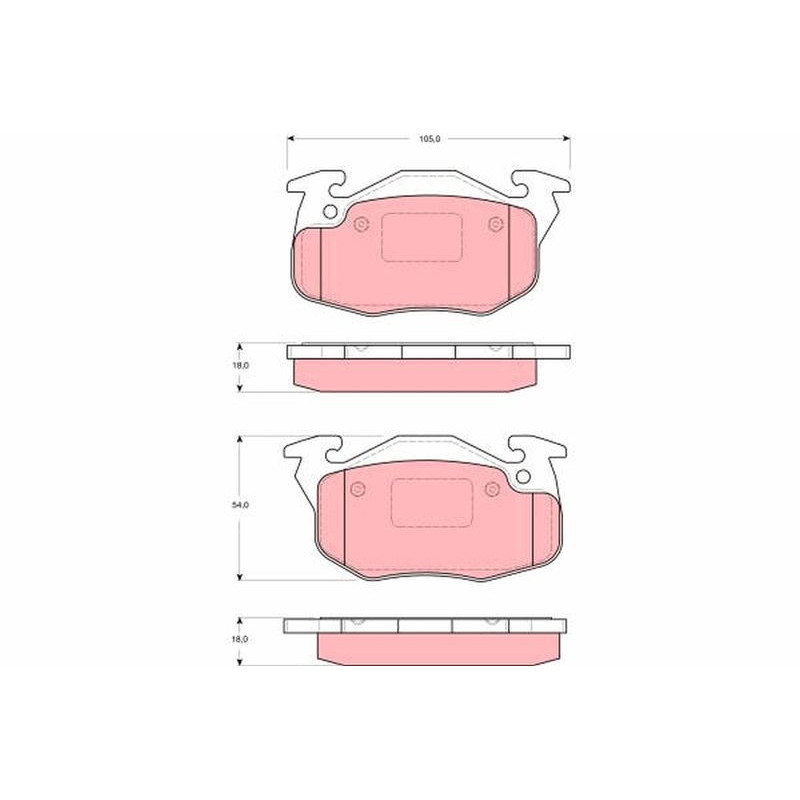Pastiglie freno asse anteriore - TRW