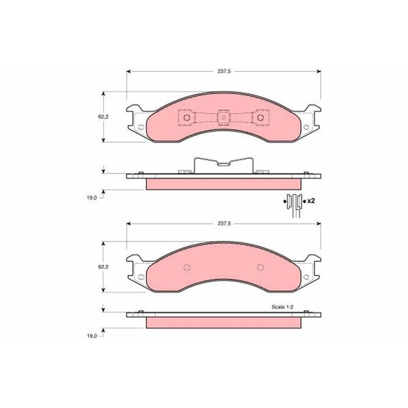 Pastiglie freno asse anteriore - TRW