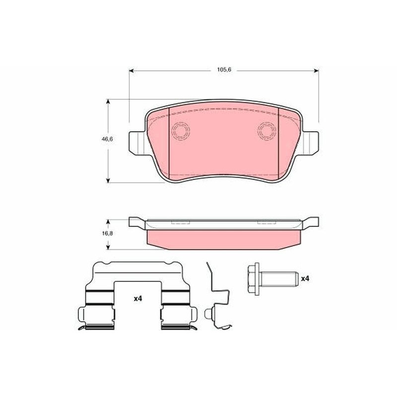 Pastiglie freno asse posteriore - TRW