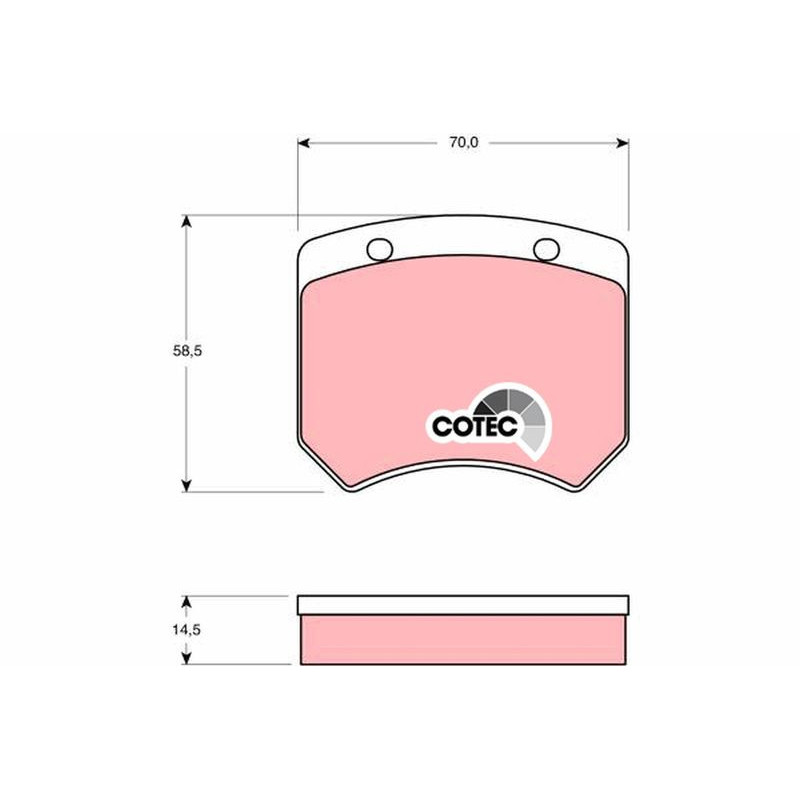 Pastiglie freno asse posteriore - TRW