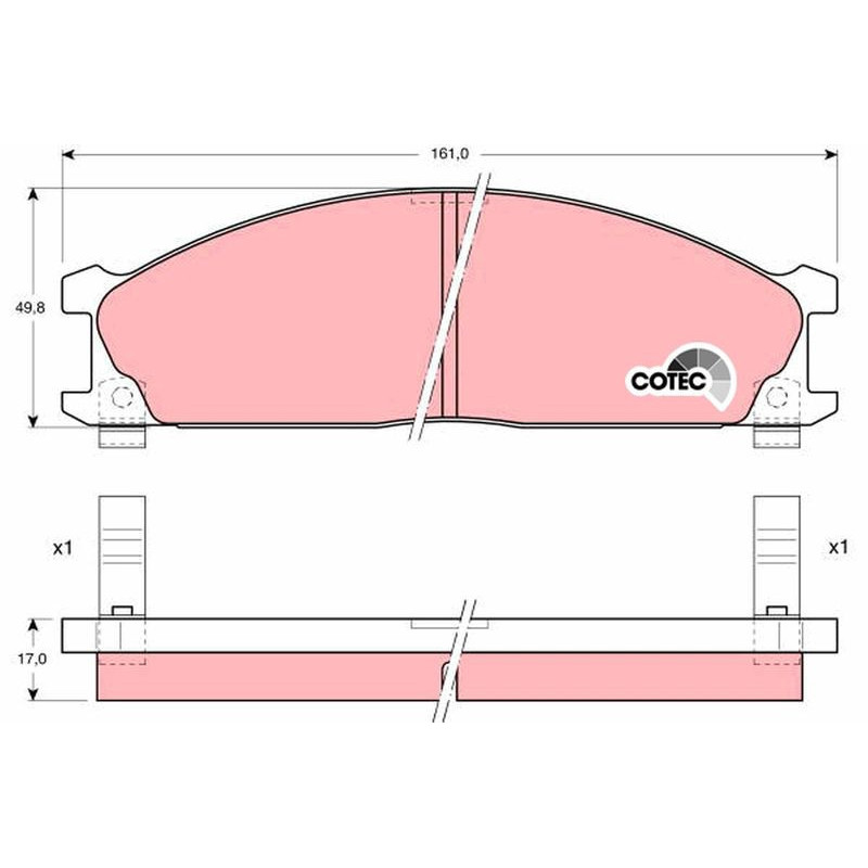 Pastiglie freno asse anteriore - TRW