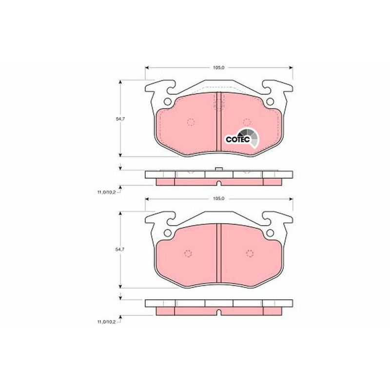 Pastiglie freno asse posteriore - TRW