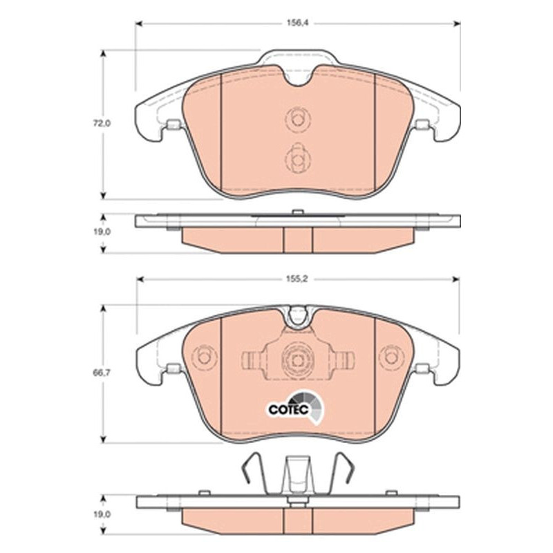 Pastiglie freno asse anteriore - TRW