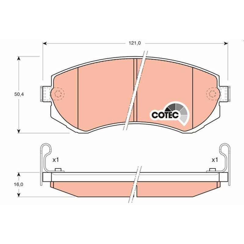 Pastiglie freno asse anteriore - TRW