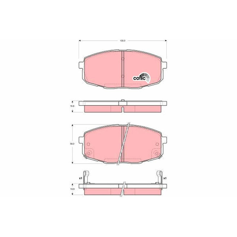 Pastiglie freno asse anteriore - TRW