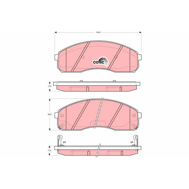 Pastiglie freno asse anteriore - TRW