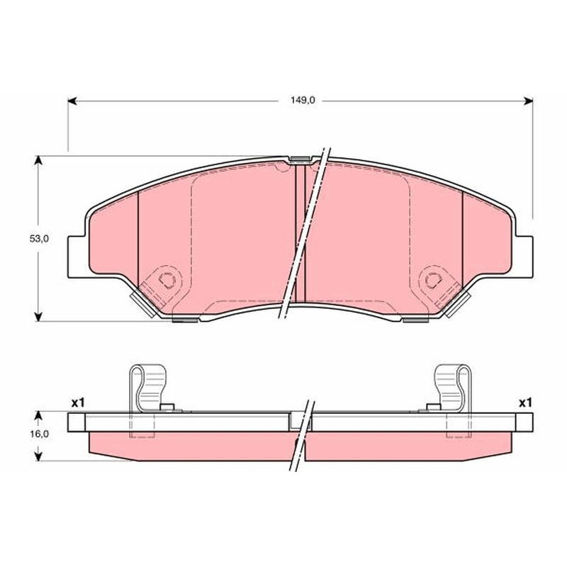 Pastiglie freno asse posteriore - TRW