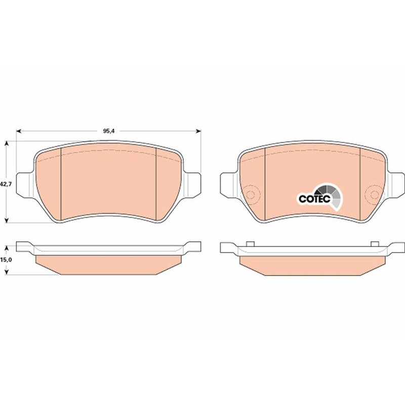 Pastiglie freno asse posteriore - TRW