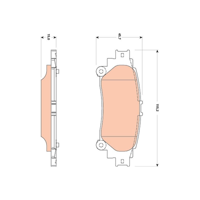 Pastiglie freno asse posteriore - TRW