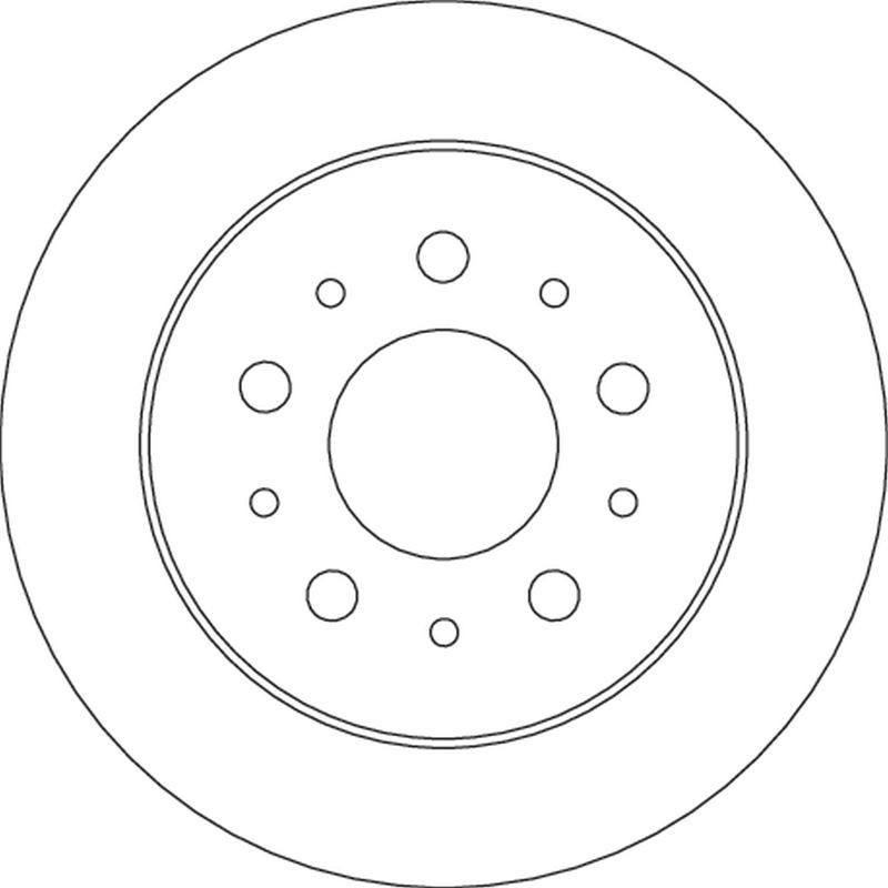Disco freno asse posteriore - TRW