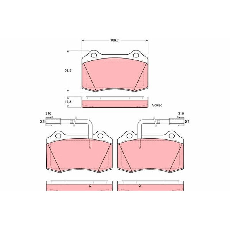 Pastiglie freno asse anteriore - TRW