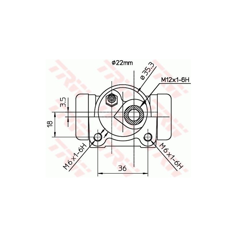 Cilindretto freno - TRW